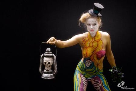 Halloween body art.body painter available for hire in London and the UK