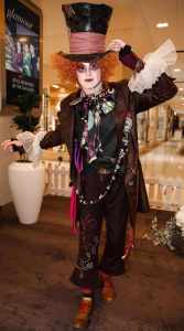 Mad Hatter Lookalike for hire. Book our Mad Hatter entertainer for shopping centre events in London & the UK.