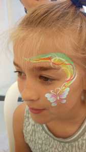 Our Professional Face Painter creates intricate designs and is available for hire for children's parties in London & the UK.