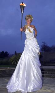 Book our Olympic-themed stilt walkers for sports themed events in the UK & London.