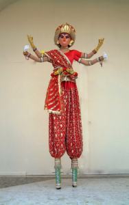 Our Indian God Stilt Walkers are available for hire for corporate functions in London & the UK.