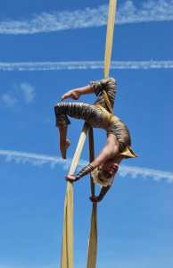 Book our acrobatic aerialists for 1970's-themed events in Bristol & the UK.