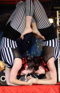 Acrobatic hula hoop performer for hire. Book our bed of nails performer for circus events in the UK & Norwich.