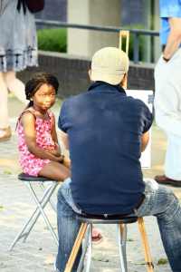 Caricature Artist for hire. Book our caricaturist for family fun days in the UK & London.