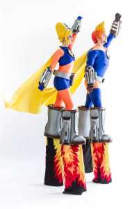 Hire our superhero stilt walker performers for corporate events in London.