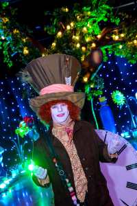 The Eccentric Mad Hatter for hire. Our walkabout Mad Hatter act is available to book for Alice in Wonderland-themed events, picnic events or family fun days in London & the UK.