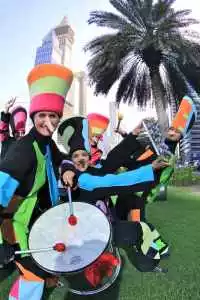 book our Pinocchio drummers for your next themed event. Our drummers can be hired internationally!