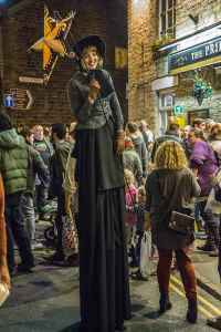 Hire our Victorian Stilt Walkers for summer events in London & the UK.