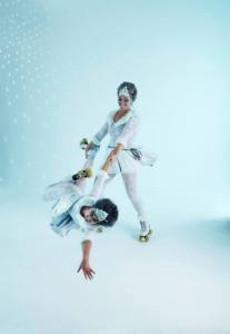 Our Christmas themed Roller Skating Dancers are available to hire for your corporate event in London & the UK.