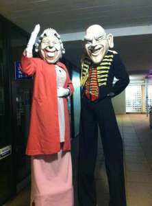 Royal themed entertainment for hire. Our Royal themed stilt walkers can be hired in London and the UK.