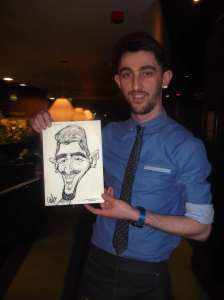 Caricature artists for hire. Our caricature artist is available to hire for exhibitions in the UK & London.