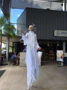Bubble stilt walkers for hire. Book our Bubble Fairies for children's events in the UK & London.