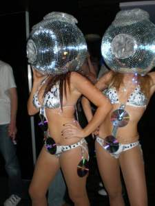 Hire our Disco Ball Dancers for your private party in London & the UK.