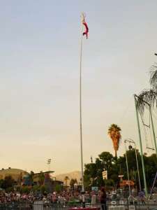 Giant Sway Poles for hire. Book our extreme stunt show to hire for corporate events in London & the UK.
