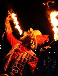 Halloween Themed Performers for hire. Book our fire shows for themed events in the UK & London.
