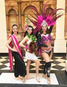 Variety Dance Show trio performing at a corporate event in the UK.
