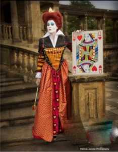 The Mad Hatter & Red Queen Lookalikes for hire. Book our walkabout Alice in Wonderland characters for family fun days in the UK & London.