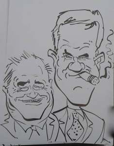 Live event artist for hire. Book our caricaturist for corporate events in London & the UK.