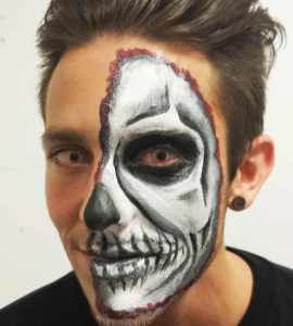 Halloween face painters for hire in London.