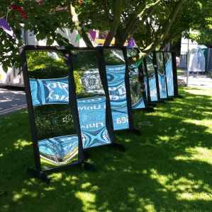 Hire our Funfair Mirrors for your music festival in London & the UK.