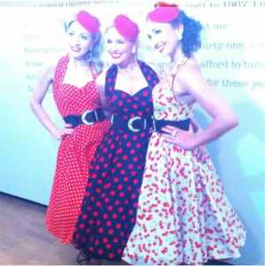 Our vintage singing trio can be booked for war-themed events in Crawley.