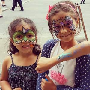 Our brilliant face painting act is available for hire for children's parties in London & the UK.