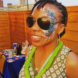 Our talented face painter is available to book for weddings in London & the UK.