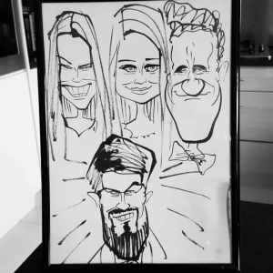 John the Caricaturist for hire. Our caricature artist is available to book for award ceremonies, corporate events or gala dinners in London & the UK.
