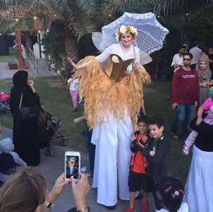 Eco-themed stilt walkers for hire. Book our fairy stilt walkers for family fun days in London & the UK.