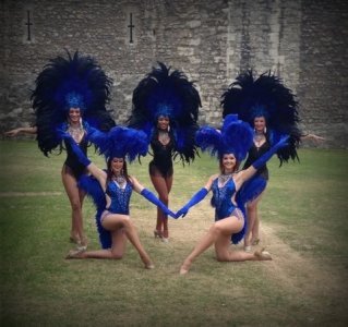 Our Feathered Showgirls are available for hire for product launches in London & the UK.