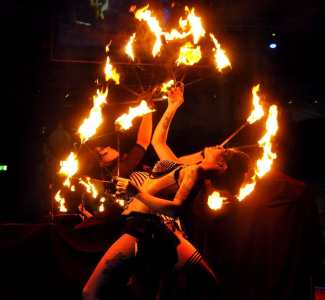 Fire performers for hire in London and the UK.