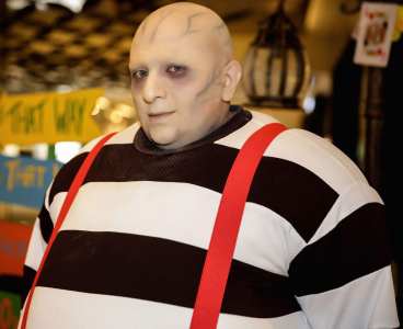 Tweedledee Character for hire. Our Tweedledee Character is available to book for Alice in Wonderland-themed events, movie-themed events or corporate events in London & the UK.