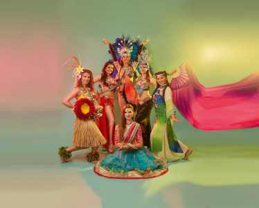 Variety Dance Show group photoshoot. Our Variety Dance Show is available to book for event appearances in the UK.