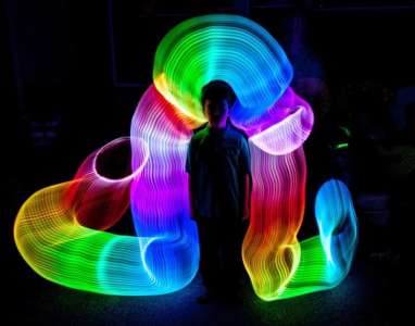 Light Painting for hire. Our Light Painting Artist is available to book for brand activations in the UK & London.