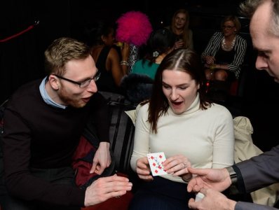 Magician for hire for weddings in the UK.