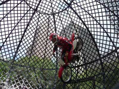 Globe of Thunder stunt show for hire. Book our extreme sports show for product launches in the UK & London.