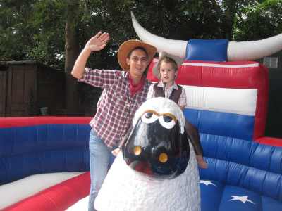 Sheep Rodeo for hire. Our wild west-themed entertainment is available to book for themed events, shopping centre events or private parties in London & the UK.