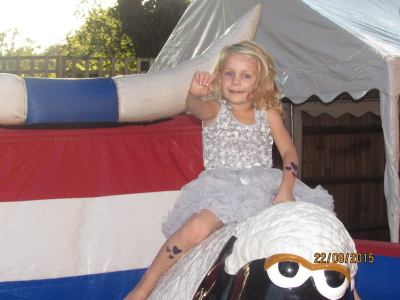 Inflatable rodeo for hire. Book our Sheep Rodeo for shopping centre events in London & the UK.
