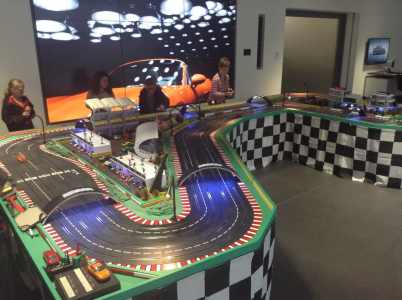 Giant Scalextric games for hire in the UK for parties and private events.