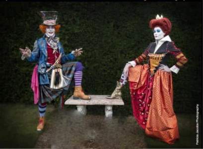 Mad Hatter lookalike for hire. Book our Red Queen lookalike for picnic events in London & the UK.