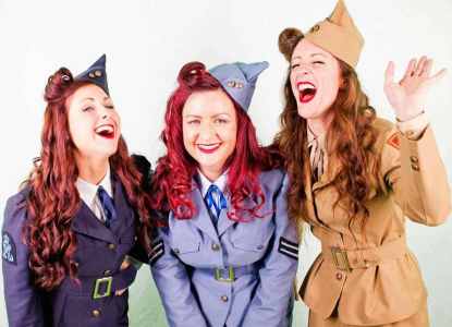 Our 1940's vocal trio is available to book for corporate events in London.