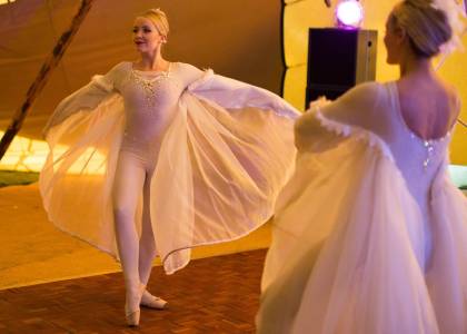 Crystal Winged Ballerina Dancers 3