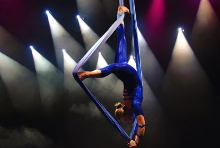 Book our award-winning aerialist for product launches in London.