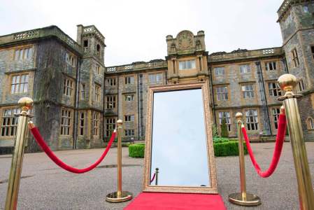 Photo booth for hire. Our Magic Mirror Photo Booth is available to book for your corporate event in London & the UK..