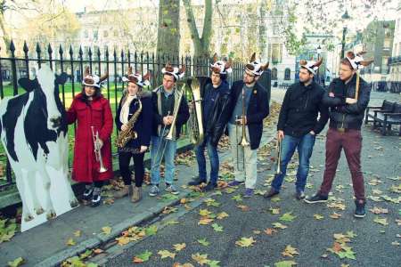 Hire our brass band for your product launch in London & the UK.