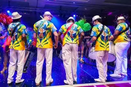 Our Rio percussionists are available for hire in London and around the UK. Book our Brazilian themed drummers.