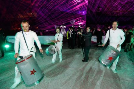 The Clatteration Band for hire. Book our drumming troupe for product launches in Brighton & the UK.