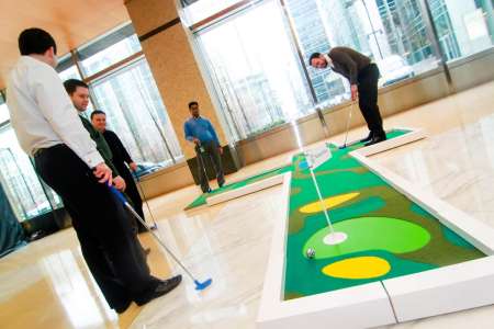Mini Golf Course Hire For Office Events