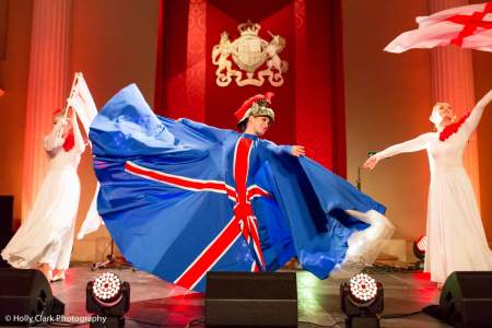 British themed entertainment ideas. Our Union Jack themed dancers can be hired in London & the UK