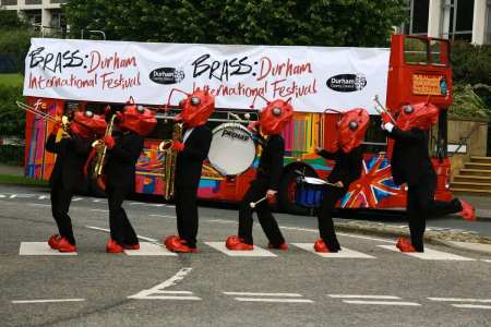 The Humants Band for hire. Book our brass band for corporate events in London & the UK.